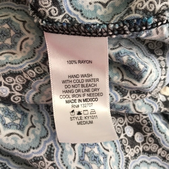 NABEE Tiered Flowy Bohemian Tank Top Cami Medium - Picture 7 of 7